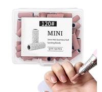 Bande abrasive, Forniture per manicure per trapano, File a grana compatta, Set di cinquanta pezzi, Organizer portatile, Kit da viaggio professionale, Strumenti di rimozione acrilici 167 Char