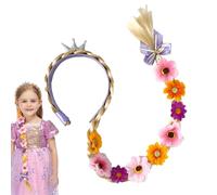 Bande della principessa per ragazze, ragazze delle parrucche per bambini, Principesse vestire le parrucche, Colorful Long Realistic Cosplay Strumento di Styling Styling Styling Toys per l'aspetto