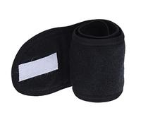 Bande della testa della spa in tessuto morbido per il trucco del viso impacco per capelli doccia di cura (Formiche della fascia per capelli nero)