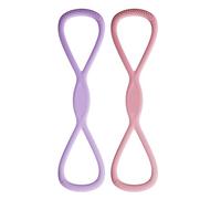 Bande di addestramento a braccio | Gruppi di esercizi per donne 18,11 pollici | Bande elastiche 8 forme per yoga, espansore al seno e costruzione muscolare a casa o interno