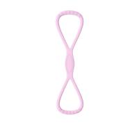 Bande di esercizi - Figura 8 banda di resistenza, estrattore fitness di corda di yoga in silicone | Attrezzatura di allungamento per allenamento muscolare, recupero delle spalle, allenamento sul retro