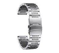 Bande di orologi di ricambio compatibili con orologio galassy 42mm/46mm, attivo 2, marcia S3 classico/frontiera smartwatch a rilascio rapido a 15 griglia in acciaio inossidabile in acciaio in acciaio