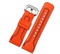 Bande di orologi per sette venerdì cinghia di orologio in gomma Egler Waterproof Watch Band Sevenfriday P Series Yp3C/02 (Colore: nero rosso-nero, dimensione: 28mm)