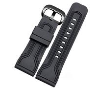 Bande di orologi per sette venerdì cinghia di orologio in gomma Egler Waterproof Watch Band Sevenfriday P Series Yp3C/02 (Colore: nero rosso-nero, dimensione: 28mm)