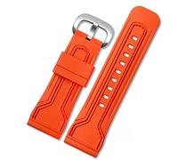 Bande di orologi per sette venerdì orologio in gomma Egler Waterproof Watch Band Sevenfriday P Series Yp3C/02 (Colore: Black-Red-Steel, dimensioni: 28mm)