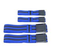 Bande di resistenza del tessuto Fasce elastiche for esercizi di restrizione del flusso sanguigno for l'allenamento occlusione. Allenamenti pesanti aiutano ad aumentare(Blue,4 straps)