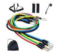 Bande di resistenza, fasce elastiche per esercizio,Set di attrezzature per il rafforzamento della parte superiore del corpo di 11 | Sviluppa gruppi con maniglie per uomini e donne Fitness, In