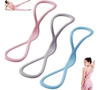 Bande di resistenza luminino/vittoriact/novealcbe, Figura 8 bande di esercizi per uomini da donna, Resistenza alle bande di Pilates, Fullbody Yoga che tira la corda, per allenarsi (3Pcs)