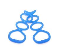 Bande di resistenza regolabili in silicone a 7 anelli per fitness, yoga, pilates, fisioterapia, stretching e allenamento della forza, fascia per esercizi di allenamento per uomini e donne