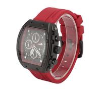 Bande di Silicone Quarter Bell, Elastico Multifunzionale per Uomini Sports Guarda Barili Alla Moda Brillanti per il Compleanno (nero rosso)