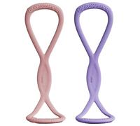Bande elastiche per allenarsi, 2 pcs Figura 8 bande di resistenza, silicone non slittamento ad alta elasticità mantieni la banda di resistenza Figura 8 per allenarsi, yoga, braccio, petto, fullbody
