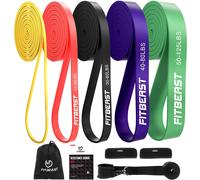 Bande Elastici Fitness [5 Elastici trazioni] con Ancoraggio per Porta Pad di