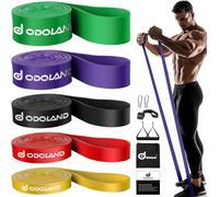 Bande Elastici Fitness Set, Bande Elastiche Resistenza Set Con 5 Livelli Di Loop