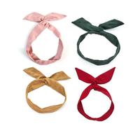Bande per capelli, fascia da testa, 4 pezzi di colore solido tocco twistw wow grow hear wire bandies yoga testa avvolge l'accessorio per le donne e le ragazze