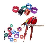Bande per gambe del pappagallo Anelli per gambe degli uccelli bande di gambe leggere numerati colori casuali per le colombe Closed_50pcs 7mm