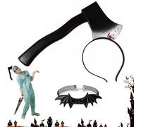 Bandeau Hache Halloween,Fascia Spaventosa Halloween,Décoration de Bandeau,Coltello Testa con Collare Girocollo per La Festa di Bambini Adulti