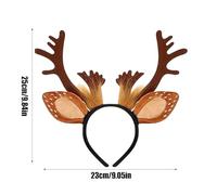 Bandeau Oreilles De Renne Noël - Serre-Tête Cerf Avec Bois Mignons Pour Déguisement, Chapeau Bopper Pour Fête Et Célébrations, Cosplay & Accessoires Festifs | Bandeau Renne Enfant & Adulte