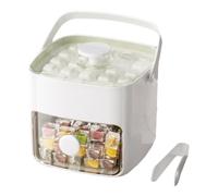 Bandeja De Hielo Con Tapa Y Cubo Preparación de Frío en Doble Capa
