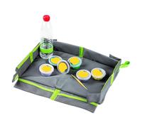 Bandeja de viaje compacta mesa plegable asiento de coche bandeja de viaje ligera niños volando necesarios bandeja organizadora de asiento de coche bandeja de actividades de viaje versátil avión apto p