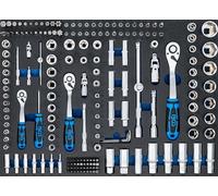 BGS Inserto per carrello da officina 3/3: set di chiavi a bussola, 192pz. Quantità:1