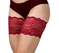 Bandelettes Original Fasce Antisfregamento Cosce - Design Elastico Brevettato - Comode, Antiscivolo, Delicate sulla Pelle - Taglia C (Large 63-67 cm), Rosso Dolce