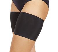 Bandelettes Original Fasce Antisfregamento per Cosce - Design Elastico Brevettato - Comode, Antiscivolo e Delicate sulla Pelle - Unisex, Taglia D (X-Large, 68-72 cm), Nero
