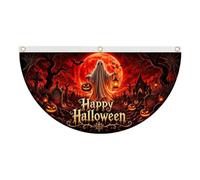 Bandera De Halloween En Forma De Abanico - Pancarta De Calabaza