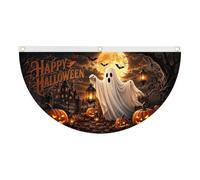 Bandera De Halloween En Forma De Abanico - Pancarta De Calabaza