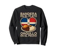 Bandera en El Plato Orgullo en El Pecho Repubblica Dominicana Felpa