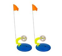Bandera Para Pesca En Hielo - 2 Unidades De Aparejos De Pesca Automáticos Con Manos Libres, Plataforma Desmontable Con Bandera Naranja | Accesorios Portátiles Para Pesca En Hielo En Invierno, Equipo D
