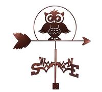 Banderuola, banderuola segnavento, gallo segnavento in acciaio inossidabile, indicatore di direzione del vento per uccelli, banderuola segnavento retrò, picchetto da giardino, strumento di misurazione