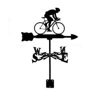 Banderuola da Giardino Banderuola Decorativa Cavallo Bicicletta Bicicletta Silhouette Sculture Creative Banderuola Indicatore di Direzione Banderuola Strumenti di Misurazione in A, Bicycle Cyclist