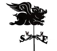 Banderuola da Giardino Decorativa in Acciaio Inox Indicatore con Statue E Sculture Strumento di Misurazione per Decorazioni sul Tetto - Banderuola Sud-EST-Nord-Ovest