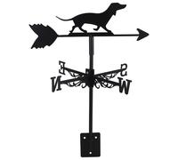 Banderuola in metallo per cani, ferro battuto nero, indicatore di direzione del