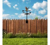 Banderuola segnavento a forma di gufo, regalo decorativo in ferro battuto,