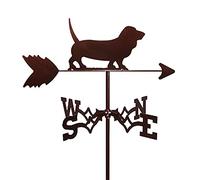Banderuola segnavento con Paletta da Giardino per Animali, in Acciaio Inox, per Giardino Esterno, Cortile, Decorazione retrò, indicatore della direzione del Vento, Strumento di Mis
