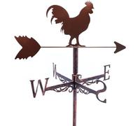 Banderuola segnavento con Tetto in Metallo, a Forma di Gallo retrò, indicatore di direzione del Vento, capannoni da Esterno, Tetto in Ferro per Cortili, fienili, decorazi