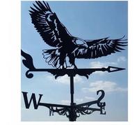 Banderuola Segnavento da Giardino Decorativa Ornamentale in Metallo per Esterni da Tetto da Giardino con Staffa di Montaggio Direzione EST Sud-Ovest Nord.