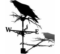 Banderuola Segnavento da Giardino Decorativa Ornamentale in Metallo per Esterni da Tetto da Giardino con Staffa di Montaggio Direzione EST Sud-Ovest Nord.