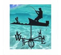 Banderuola Segnavento da Giardino Decorativa Ornamentale in Metallo per Esterni da Tetto da Giardino con Staffa di Montaggio Direzione EST Sud-Ovest Nord.