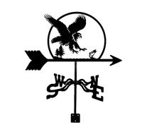 Banderuola segnavento Decorativa, indicatore di Orientamento della banderuola, Strumento di misurazione in Acciaio Inossidabile, banderuola Facile da Montare per decorazi