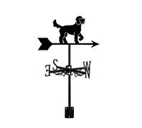 Banderuola Segnavento in Metallo con Animali 3D E Supporto per Tetto Indicatore di Direzione della Banderuola Decorazione per Cortile Giardino Gazebo Patio Tetto Irish Water Spaniel