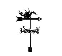 Banderuola segnavento in Metallo con Figura mitologica e indicatore di direzione del Vento per Esterni, Supporto per Tetto, Ornamento Creativo in Acciaio Inossidabile per la casa, Regalo per Cortile