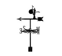 Banderuola segnavento in Metallo con Figura mitologica e indicatore di direzione del Vento per Esterni, Supporto per Tetto, Ornamento Creativo in Acciaio Inossidabile per la casa, Regalo per Cortile