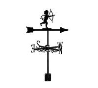 Banderuola segnavento in Metallo con Figura mitologica e indicatore di direzione del Vento per Esterni, Supporto per Tetto, Creativo Ornamento Decorativo in Acciaio Inossidabile, Regalo per Cortile d