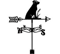 Banderuola segnavento in Metallo con sagoma di Cane e Gatto, indicatore di direzione del Vento, da Esterno, per Giardino, Tetto, Paddock Decoion-E