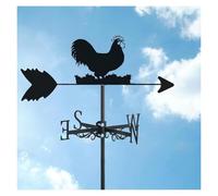 Banderuola segnavento in metallo for esterni, a forma di gallina, da montare sul tetto, con decorazione in acciaio inox a forma di gallo, indicatore di direzione del vento for l'architettura del giard