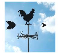 Banderuola segnavento in metallo for esterni, a forma di gallina, da montare sul tetto, con decorazione in acciaio inox a forma di gallo, indicatore di direzione del vento for l'architettura del giard
