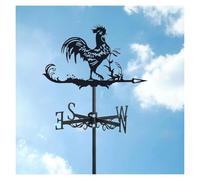 Banderuola segnavento in metallo for esterni, a forma di gallina, da montare sul tetto, con decorazione in acciaio inox a forma di gallo, indicatore di direzione del vento for l'architettura del giard