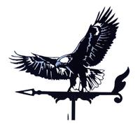 Banderuola segnavento in metallo nero, indicatore di vento, banderuola for capanno da giardino, decorazione for casa, for il Banderuola da giardino(Color 1)